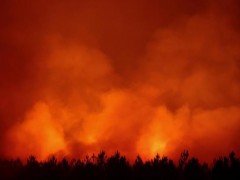 法国野火已烧毁近10万公顷土地 消防员们连续多日奋战在灭火一线