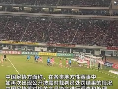 足协禁止省市联赛公开裁判处罚意见，裁判内部处罚属工作秘密，地方赛事严禁对外披露